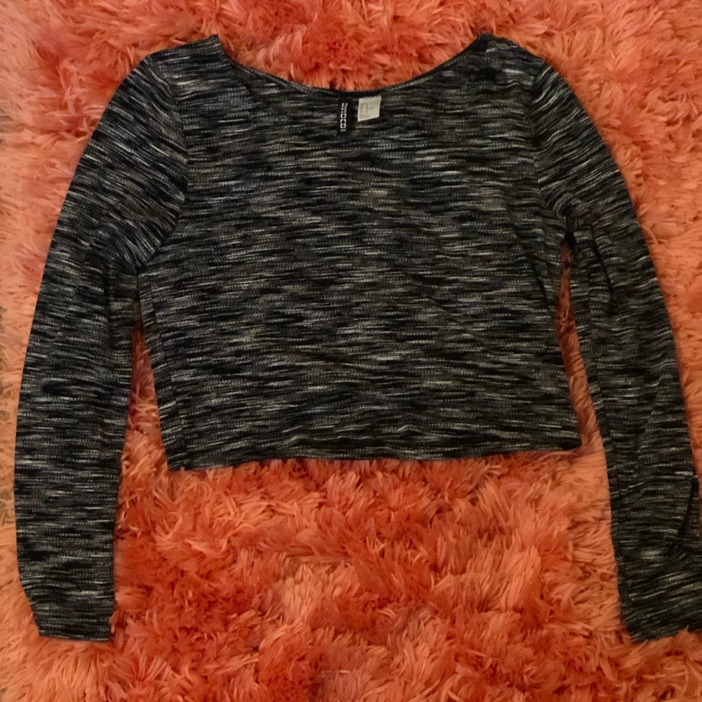 Long sleeve crop top